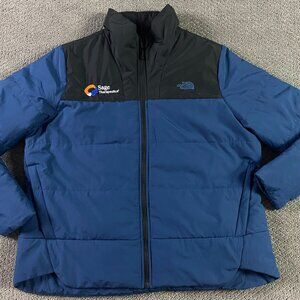 The North Face Everyday Chest Logo Jacket Women's XXL Blue Black 2XL